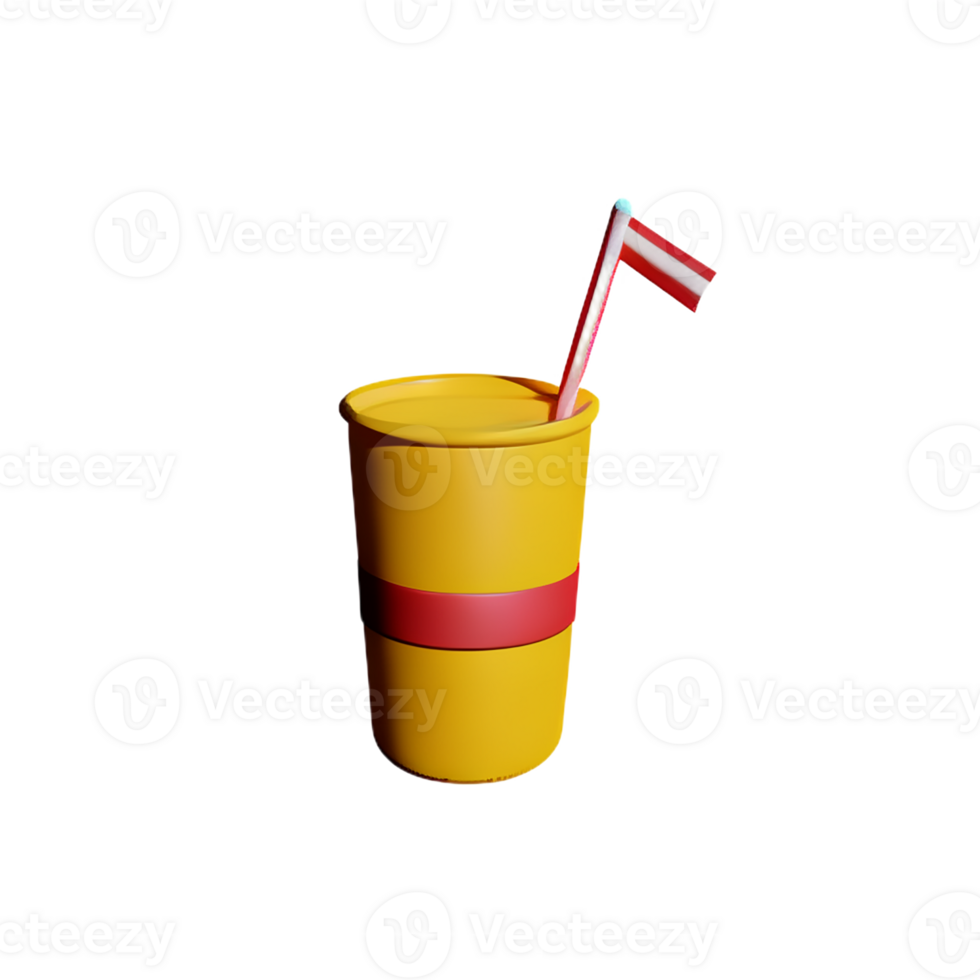 soda 3d rendering icon illustration png