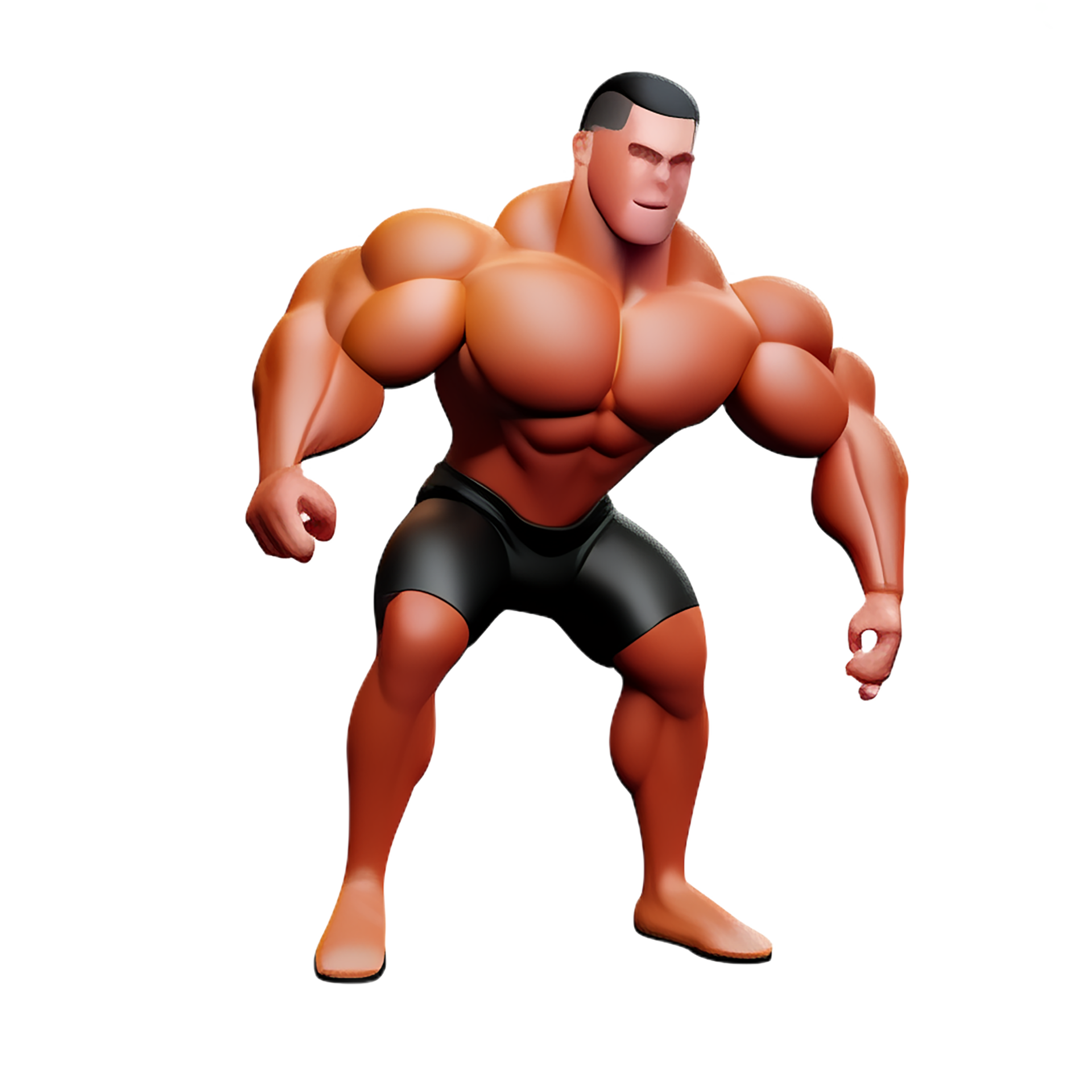 muscle 3d rendering icon illustration 28857252 PNG