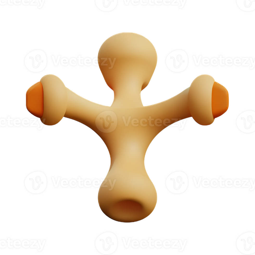 bone 3d rendering icon illustration png