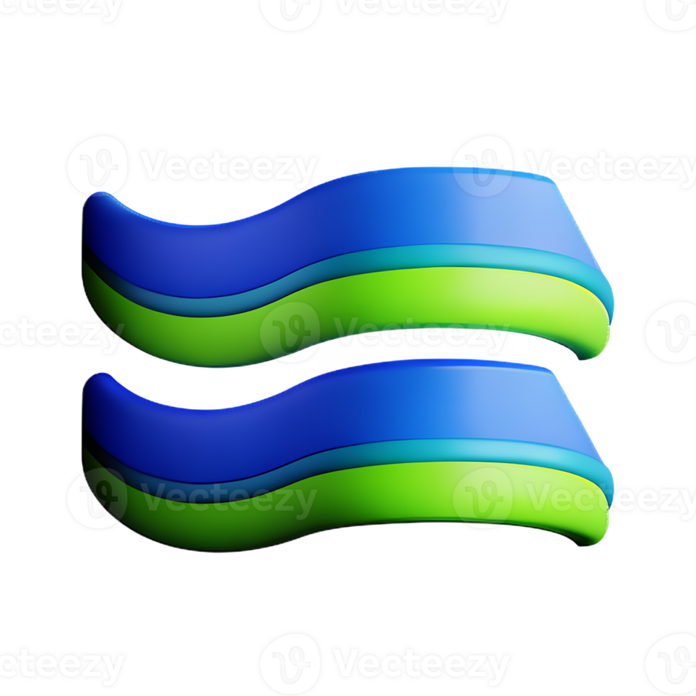 ocean waves 3d rendering icon illustration png