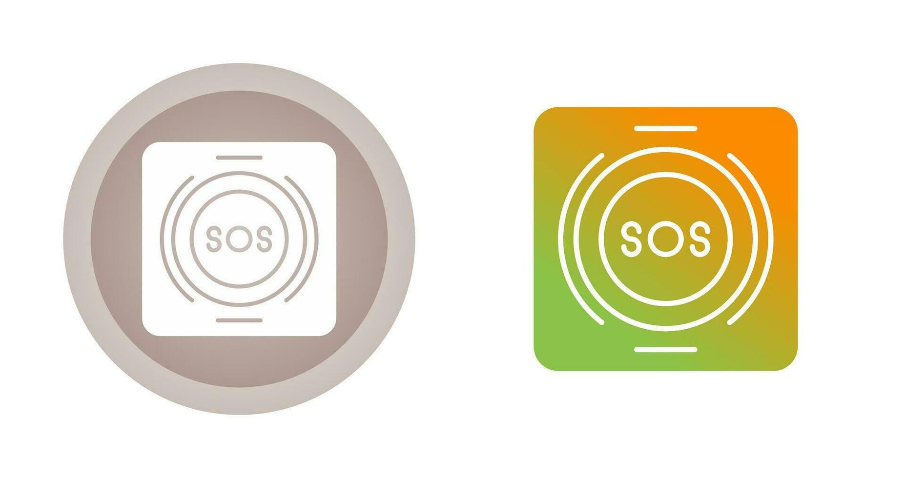 Emergency Button Vector Icon