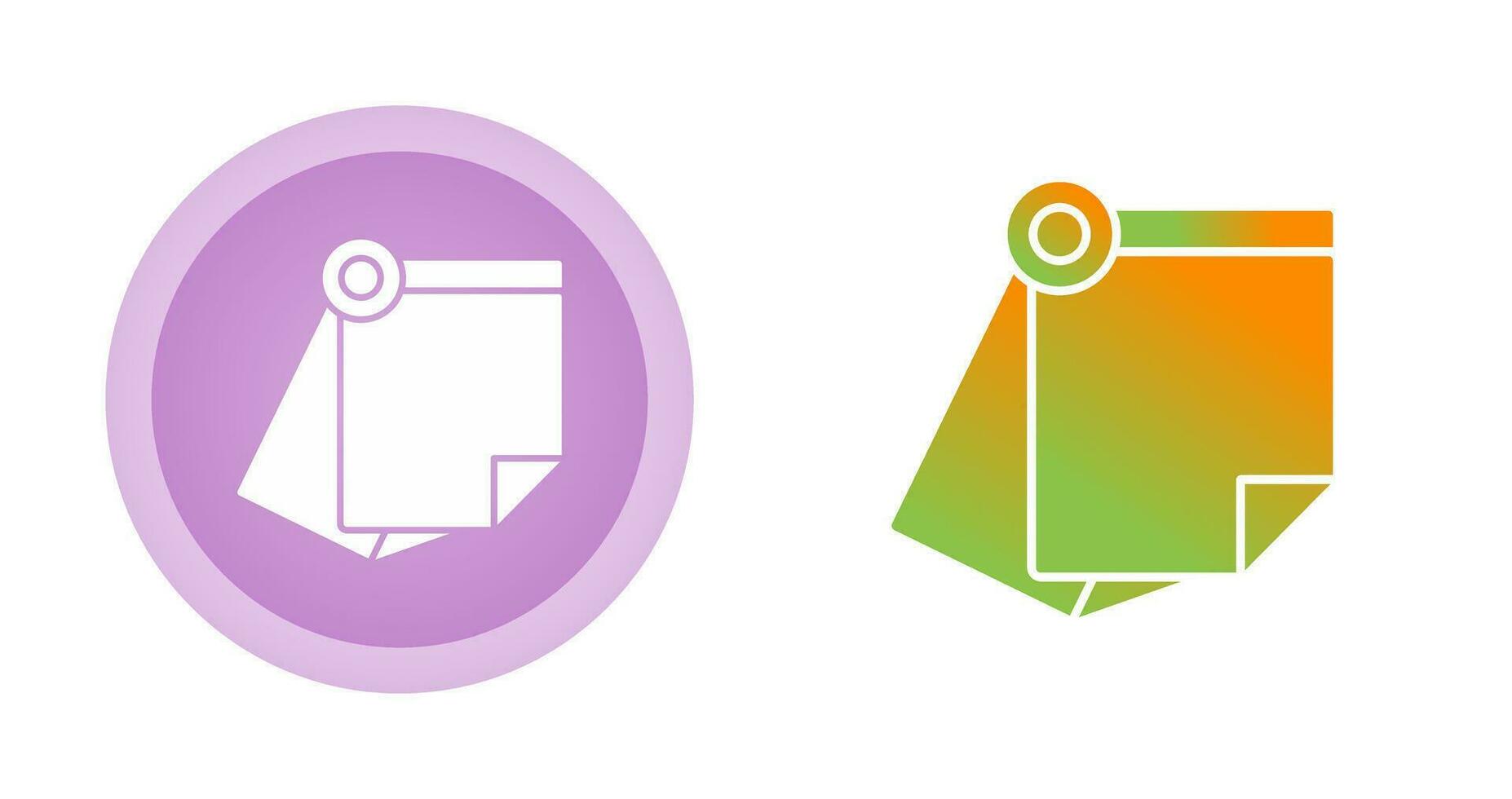 Sticky Note Vector Icon