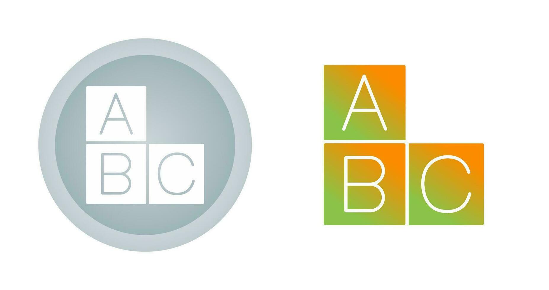 icono de vector abc