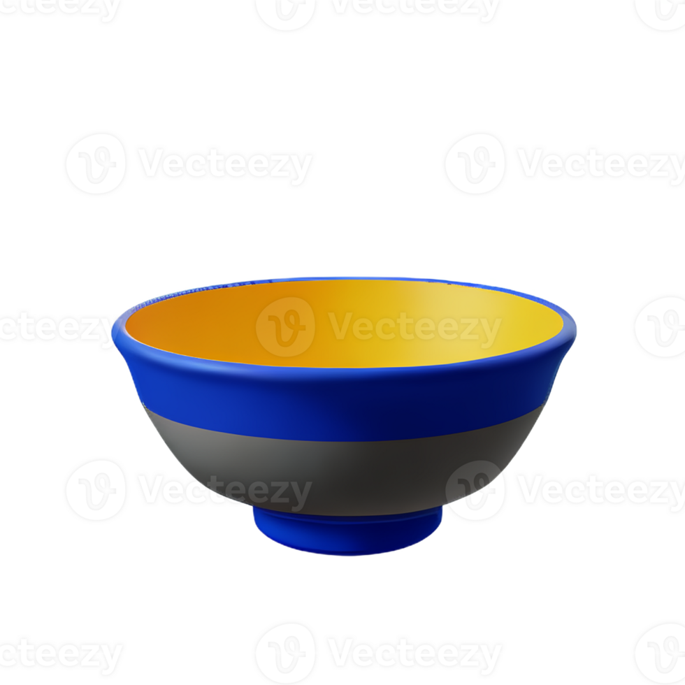 bowl 3d rendering icon illustration png