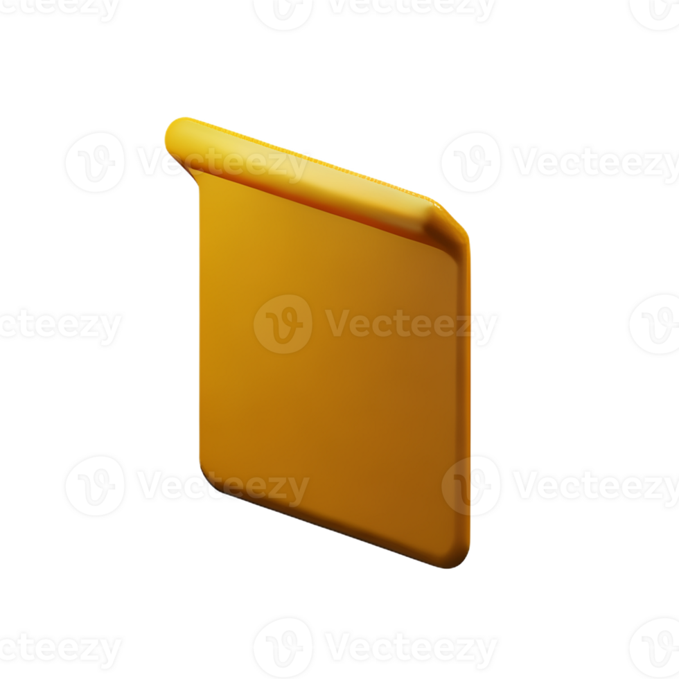 parchment 3d rendering icon illustration png