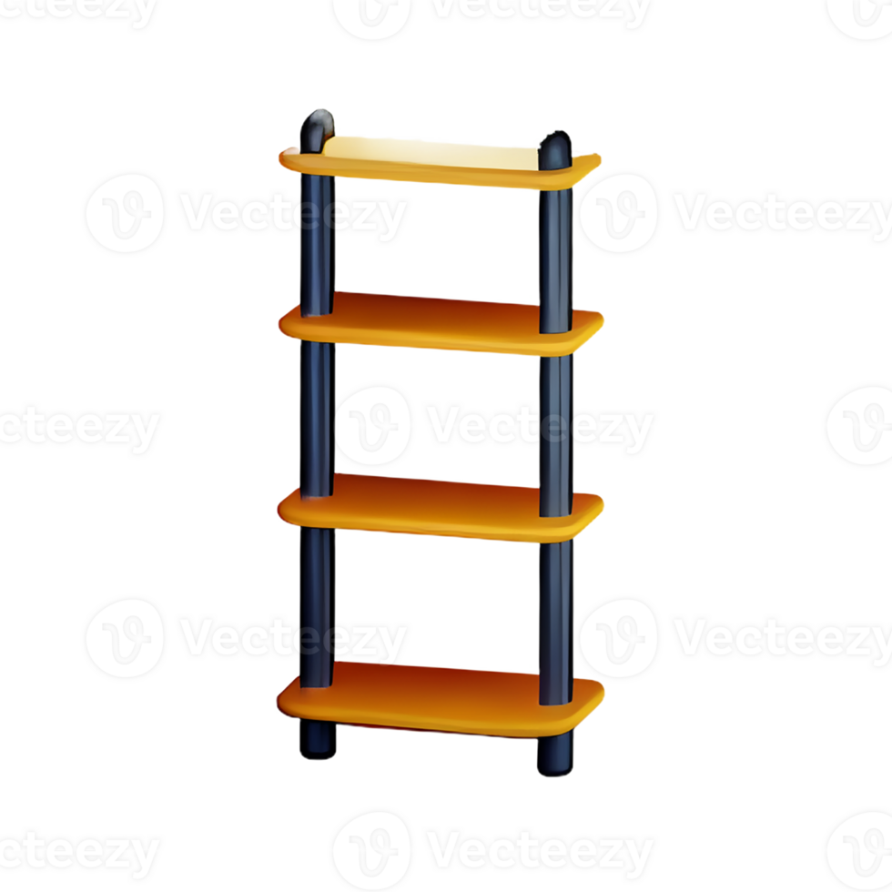 shelf 3d rendering icon illustration png