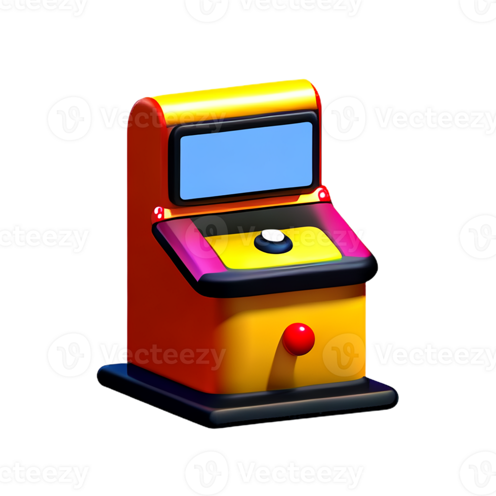 slot machine 3d rendering icon illustration png