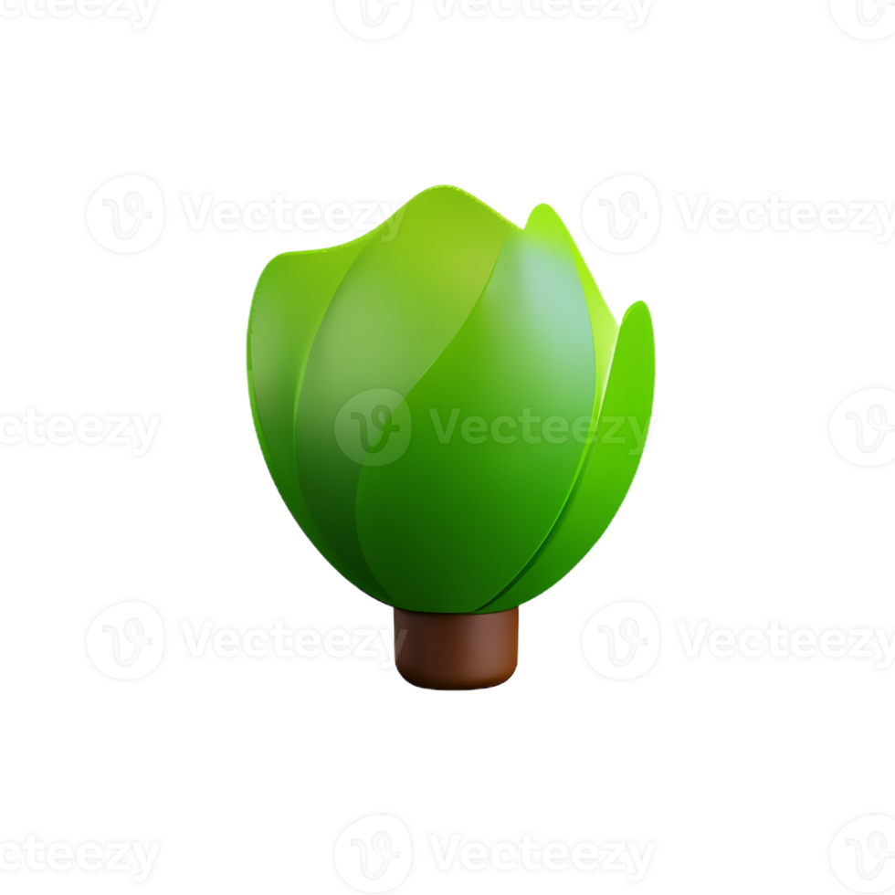 lettuce 3d rendering icon illustration png