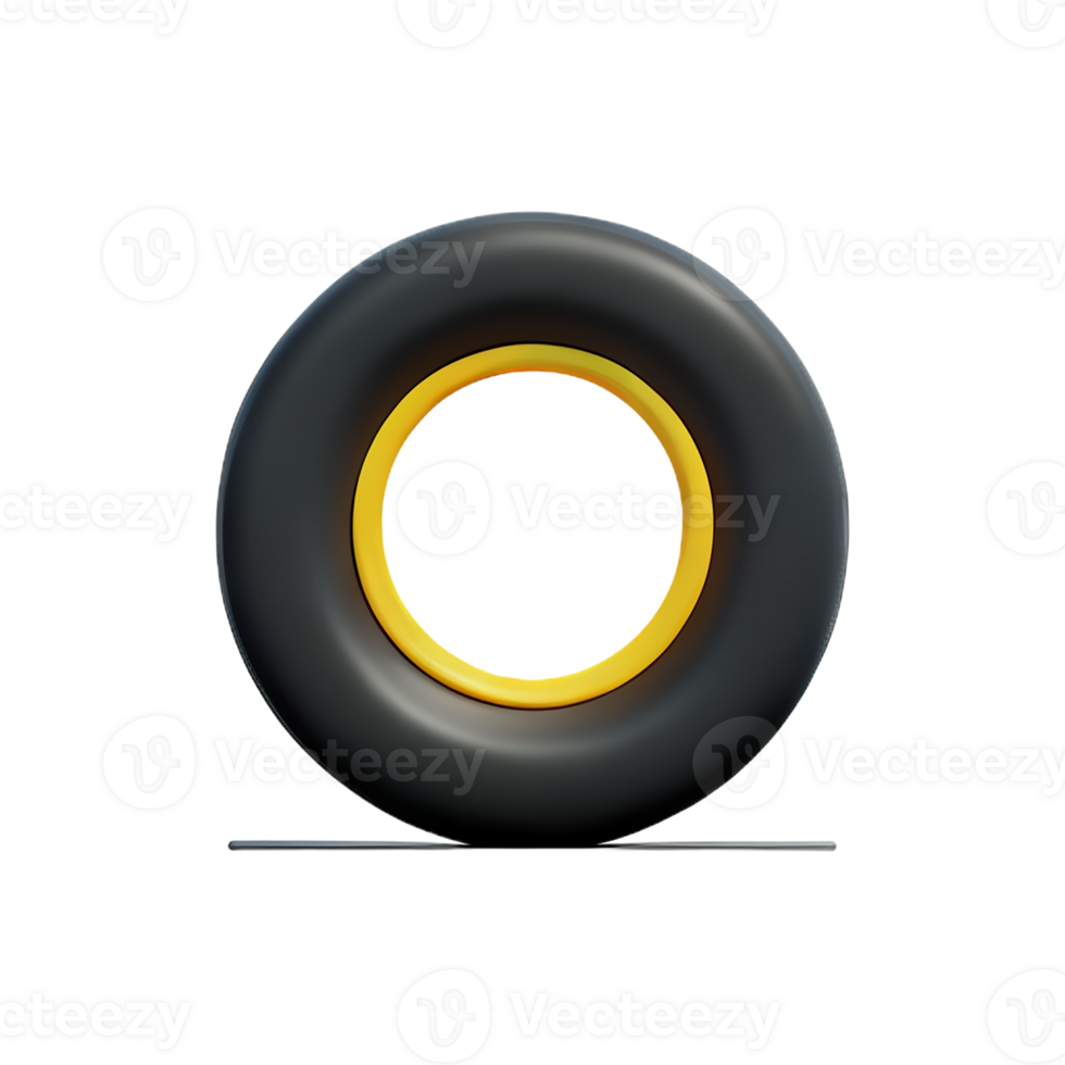 tire 3d rendering icon illustration png