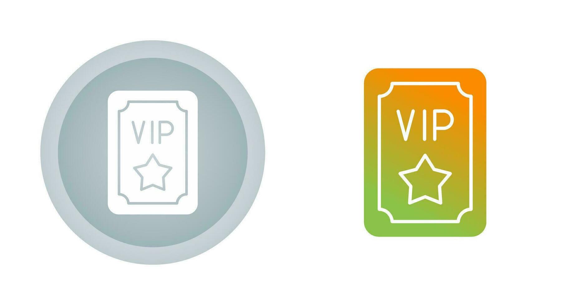 icono de vector de pase vip