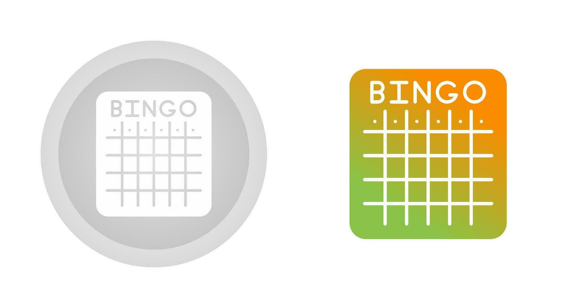 icono de vector de bingo