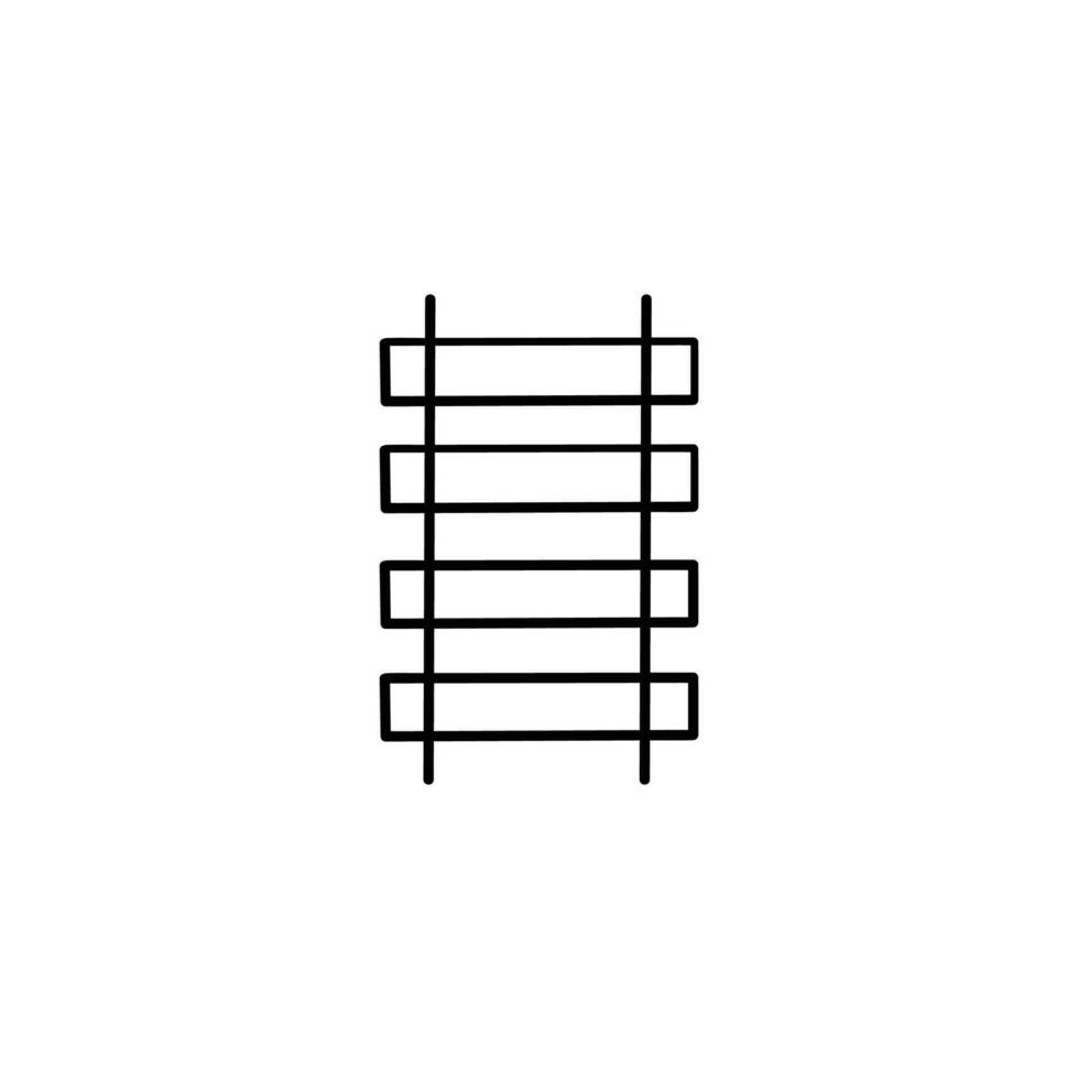 Railway Line Style Icon Design vector