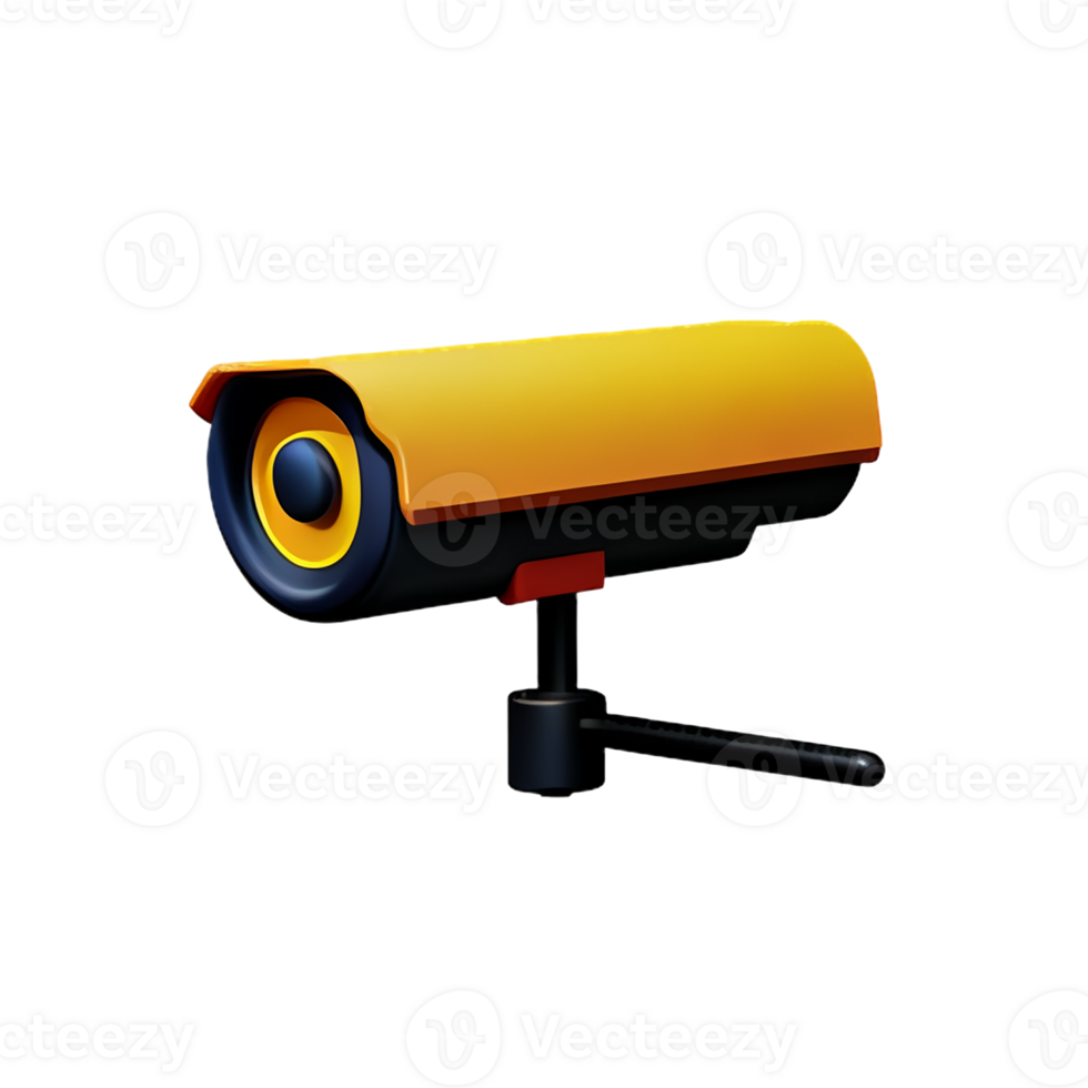 cctv 3d rendering icon illustration png