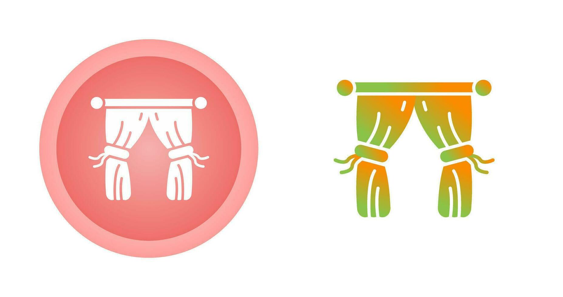 Curtains Vector Icon