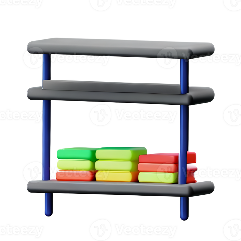 shelf 3d rendering icon illustration png