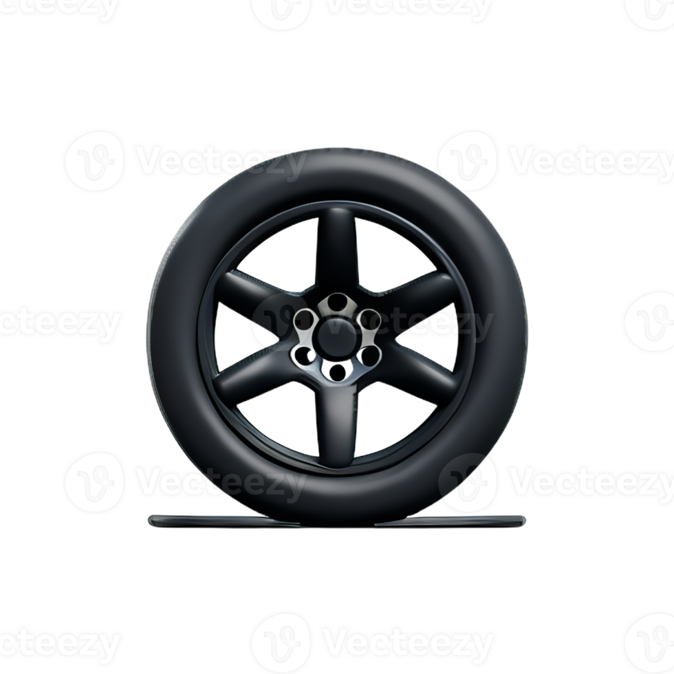 tire 3d rendering icon illustration png