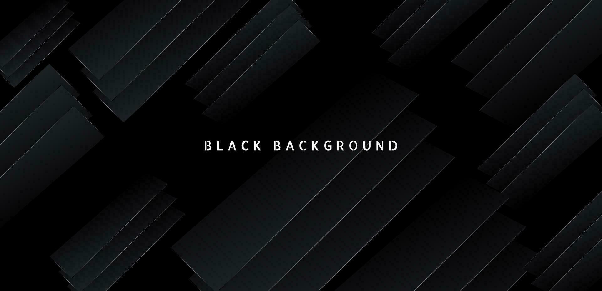 Black premium abstract background with dark geometric shapes. Very suitable for poster, banner, cover, advertisement, wallpaper and futuristic design concept vector