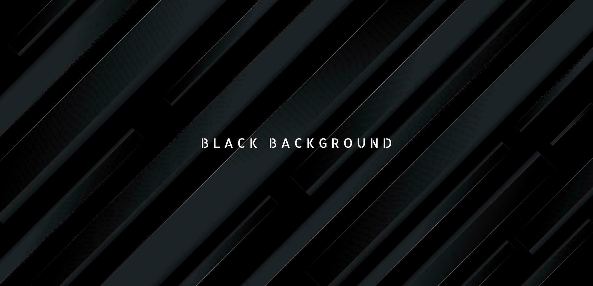 Black premium abstract background with dark geometric shapes. Very suitable for poster, banner, cover, advertisement, wallpaper and futuristic design concept vector