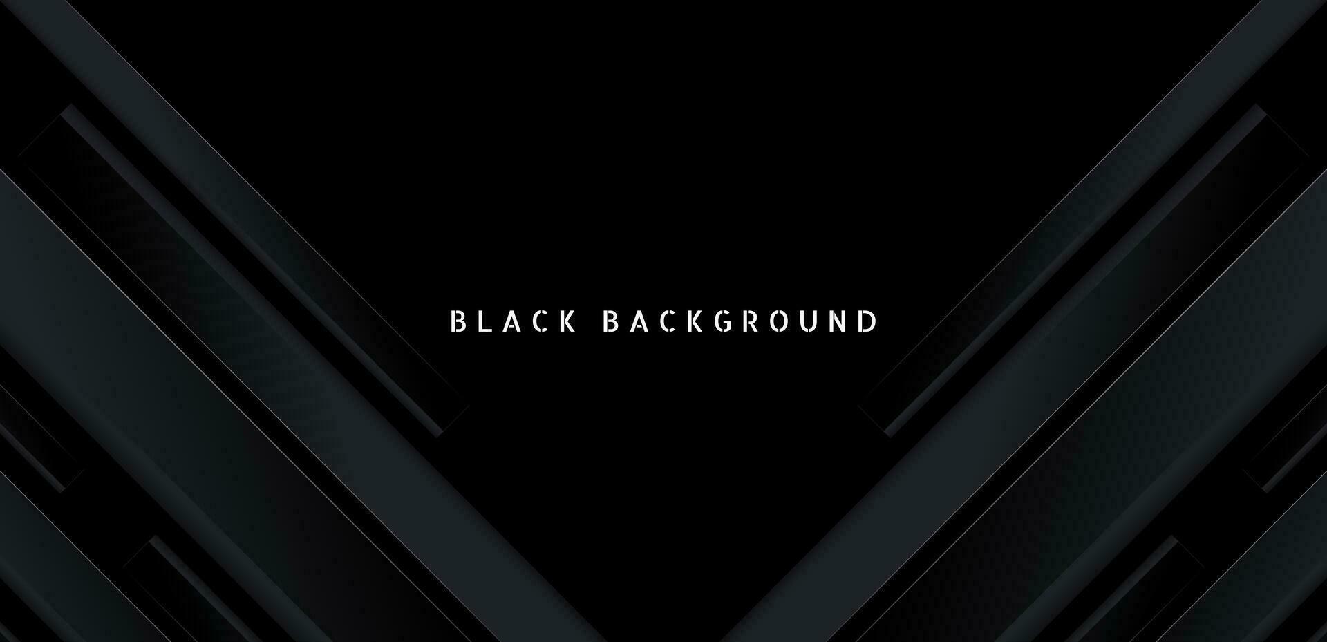 Black premium abstract background with dark geometric shapes. Very suitable for poster, banner, cover, advertisement, wallpaper and futuristic design concept vector