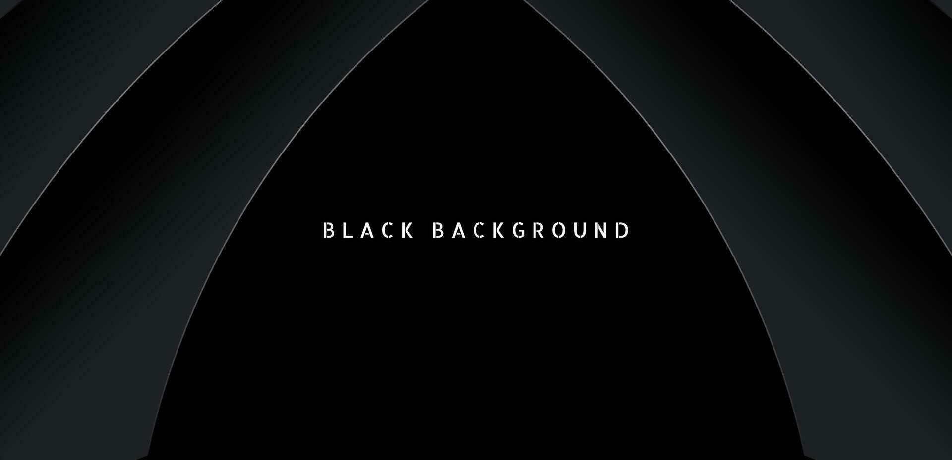 Black premium abstract background with dark geometric shapes. Very suitable for poster, banner, cover, advertisement, wallpaper and futuristic design concept vector