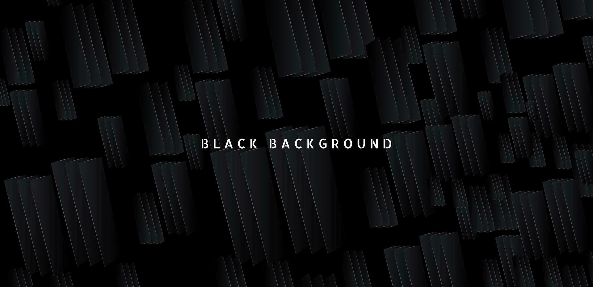 Black premium abstract background with dark geometric shapes. Very suitable for poster, banner, cover, advertisement, wallpaper and futuristic design concept vector
