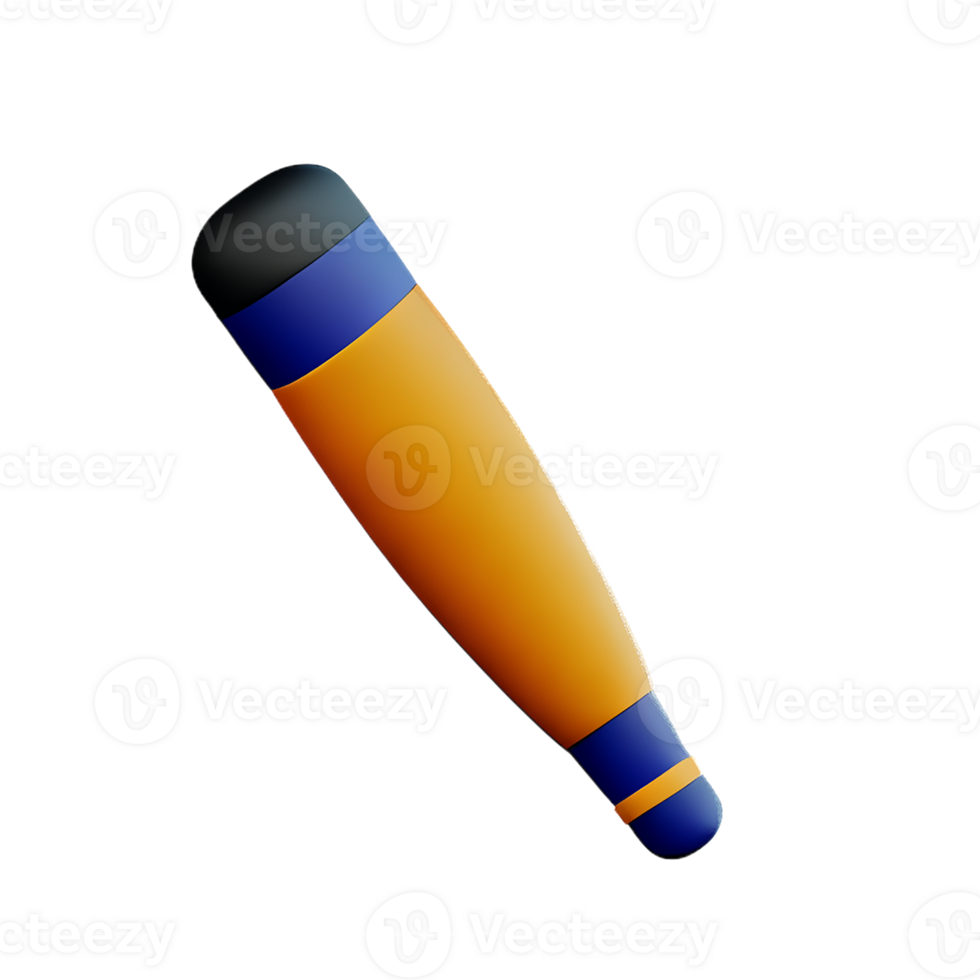 softball 3d rendering icon illustration png