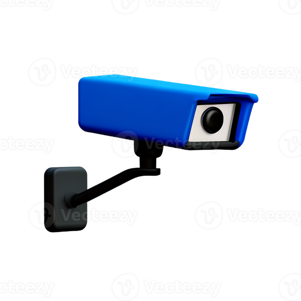 vidéosurveillance 3d le rendu icône illustration png