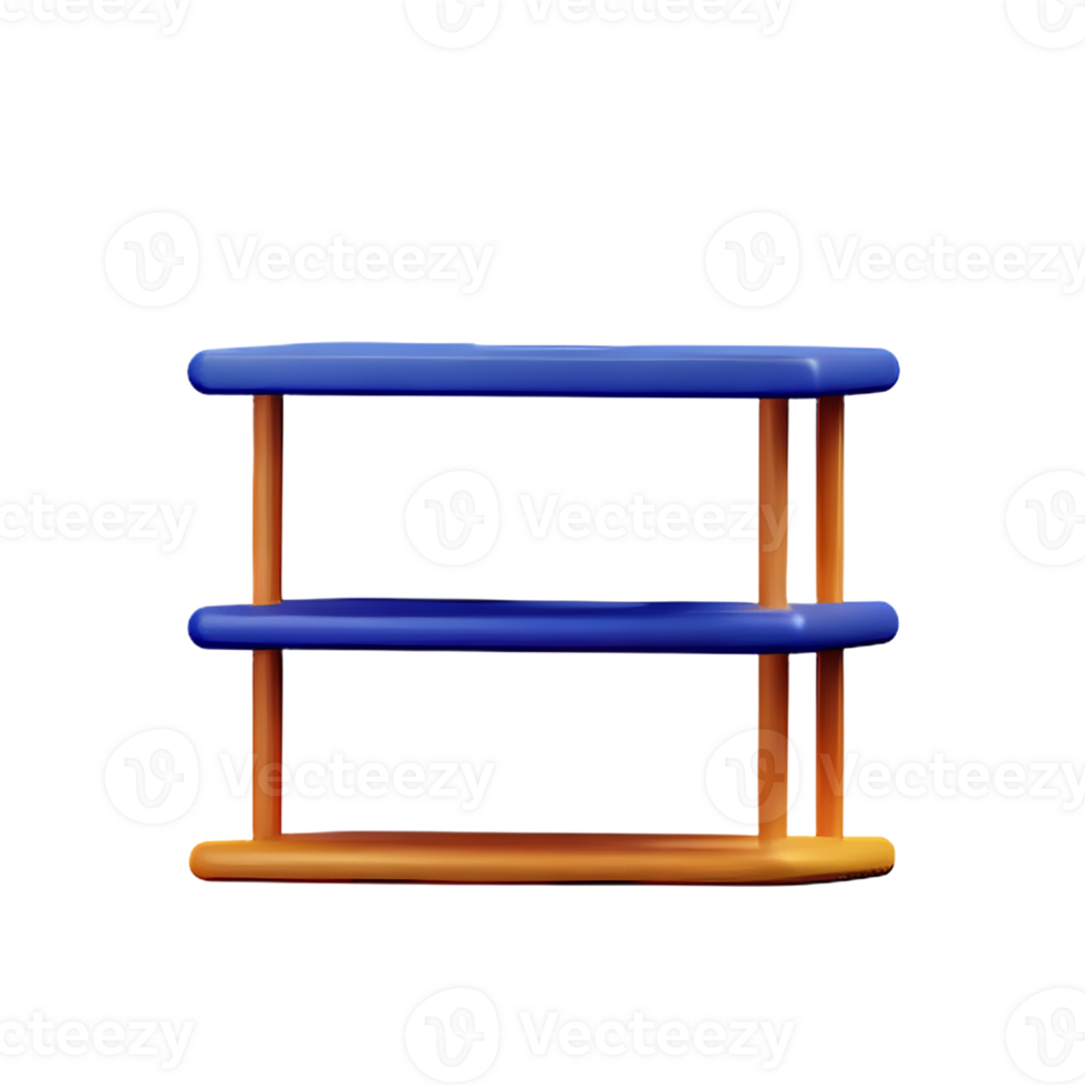 shelf 3d rendering icon illustration png