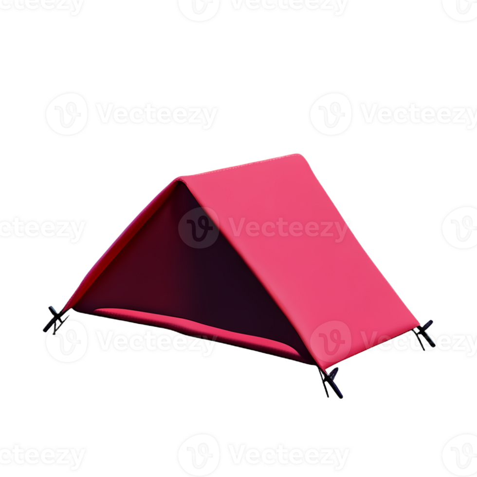 tent 3d rendering icon illustration png