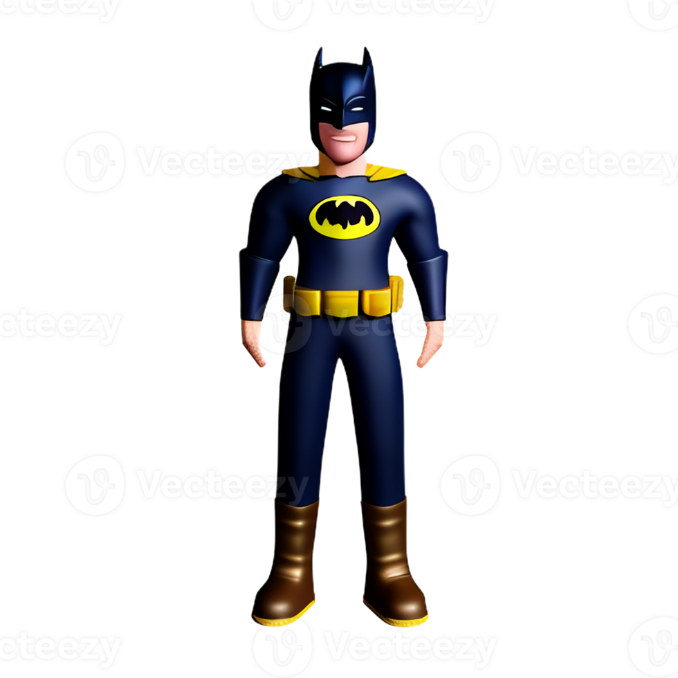 batman 3d rendering icon illustration png