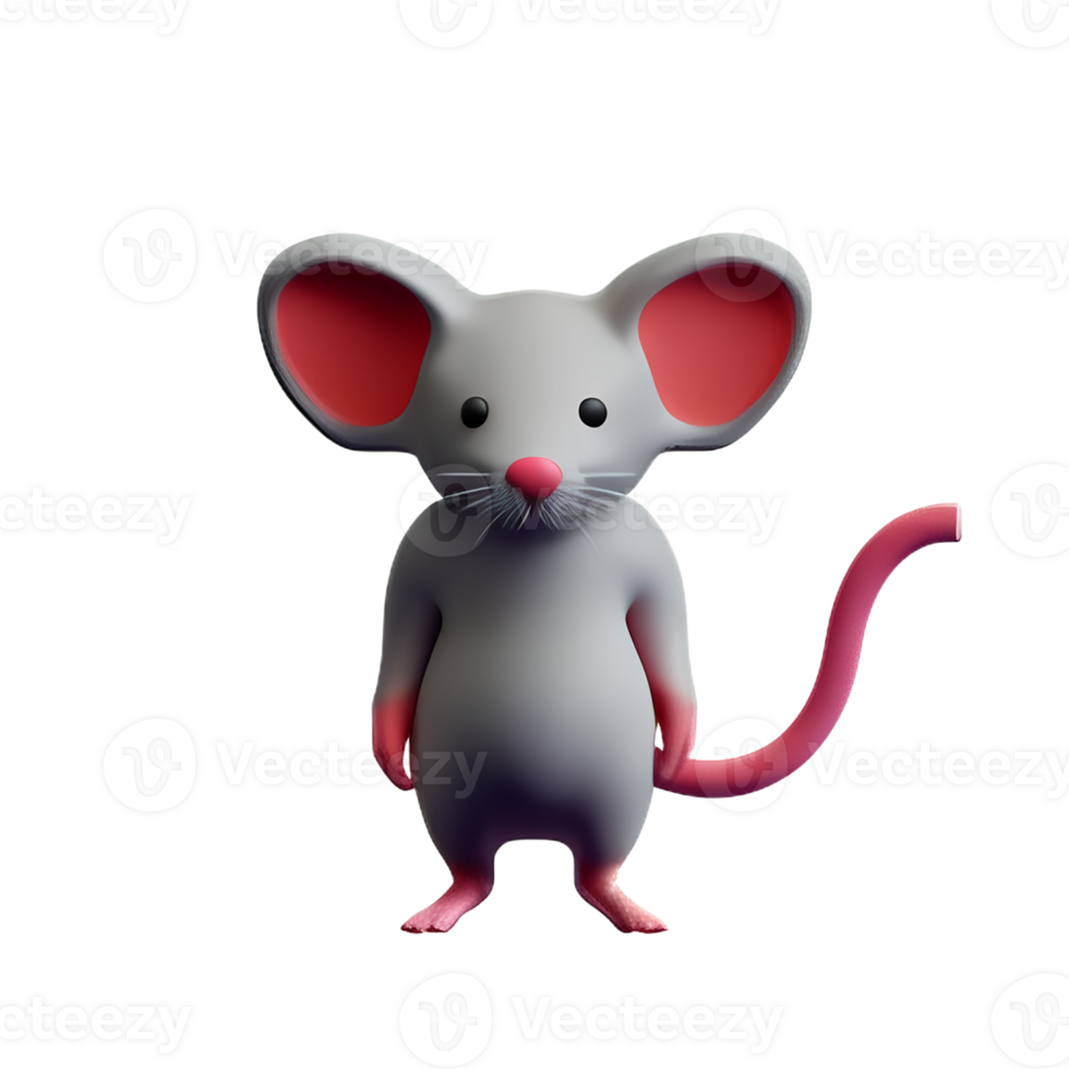 rat 3d rendering icon illustration png