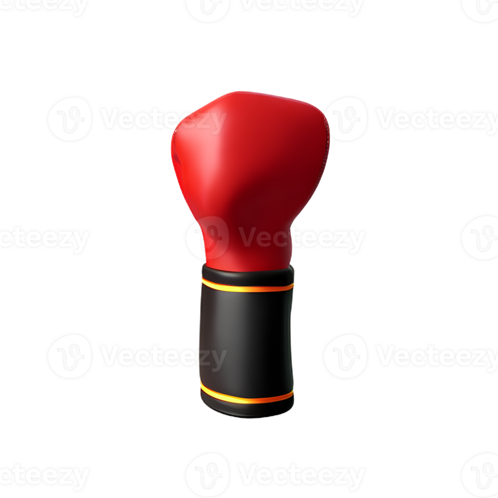 boxing gloves 3d rendering icon illustration png