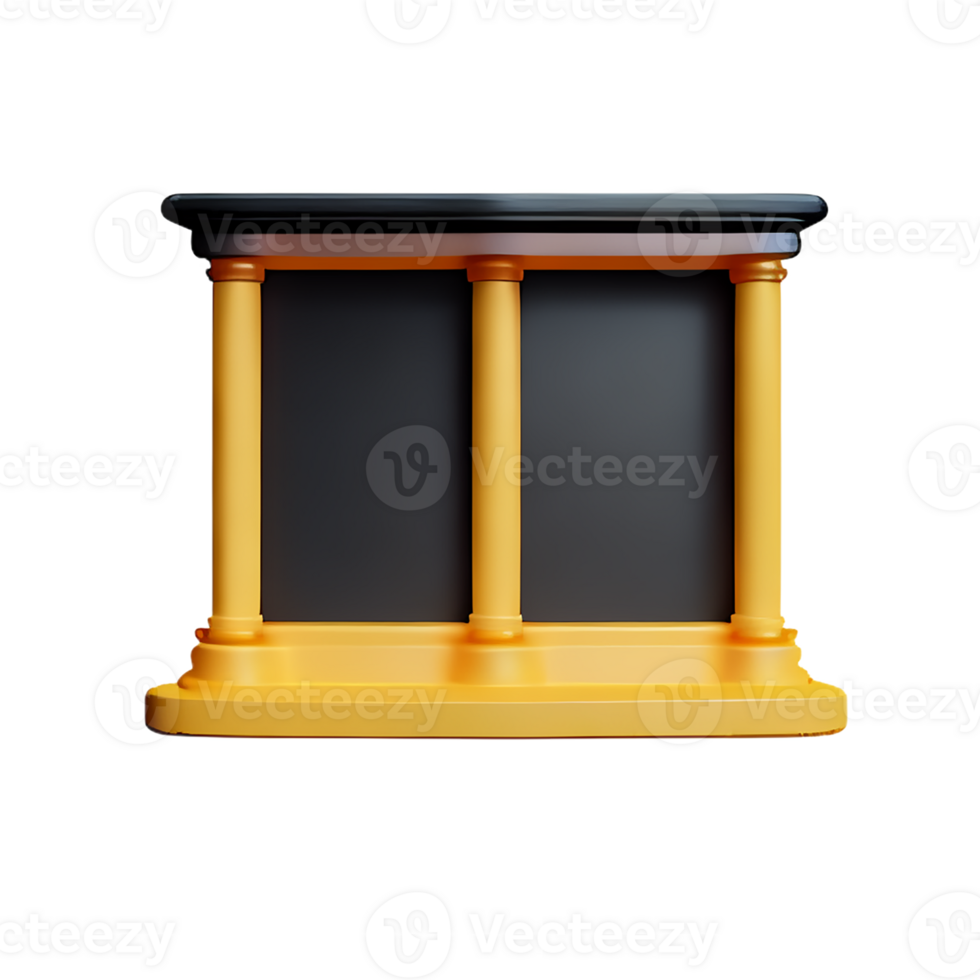 theater 3d rendering icon illustration png