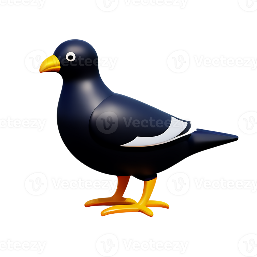 pigeon 3d rendering icon illustration png