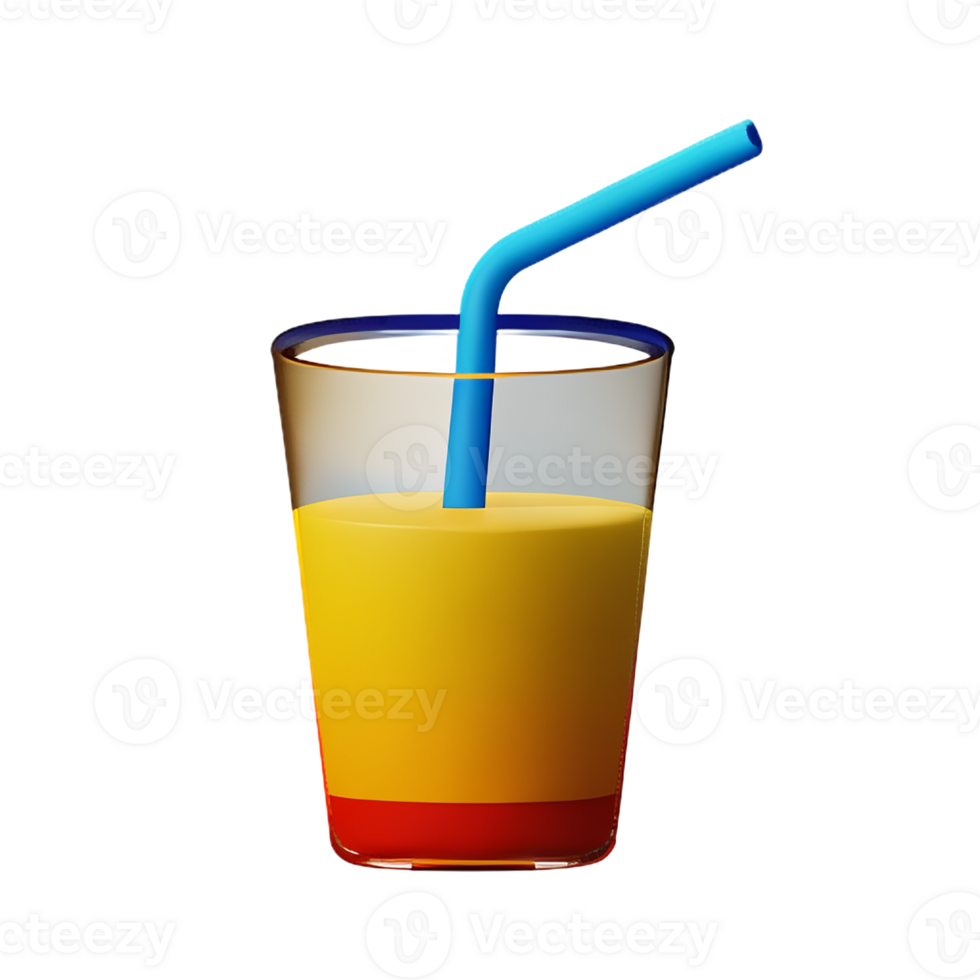 fruit juice 3d rendering icon illustration png