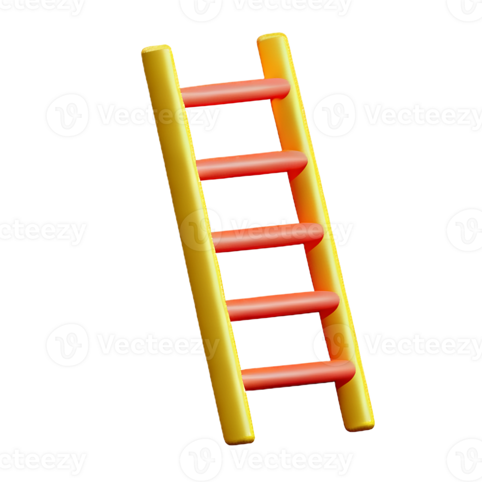ladder 3d rendering icon illustration png