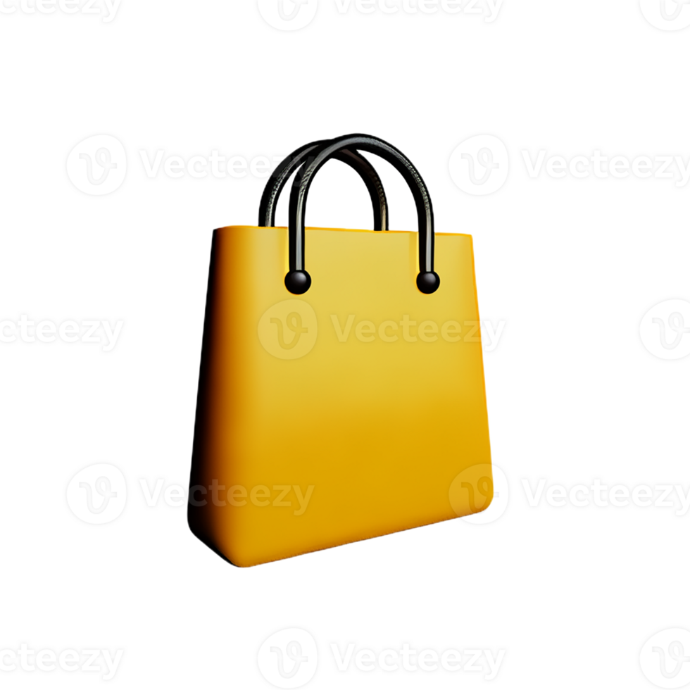 tote bag 3d rendering icon illustration png