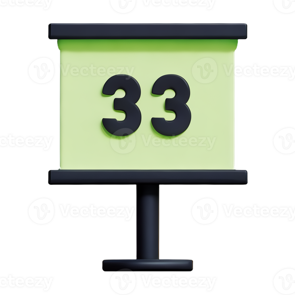 billboard 3d rendering icon illustration png