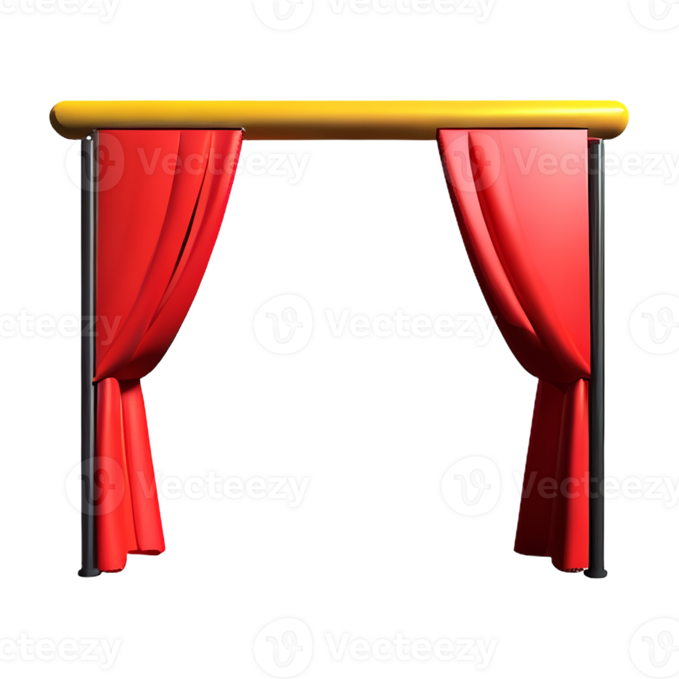 theater 3d rendering icon illustration png