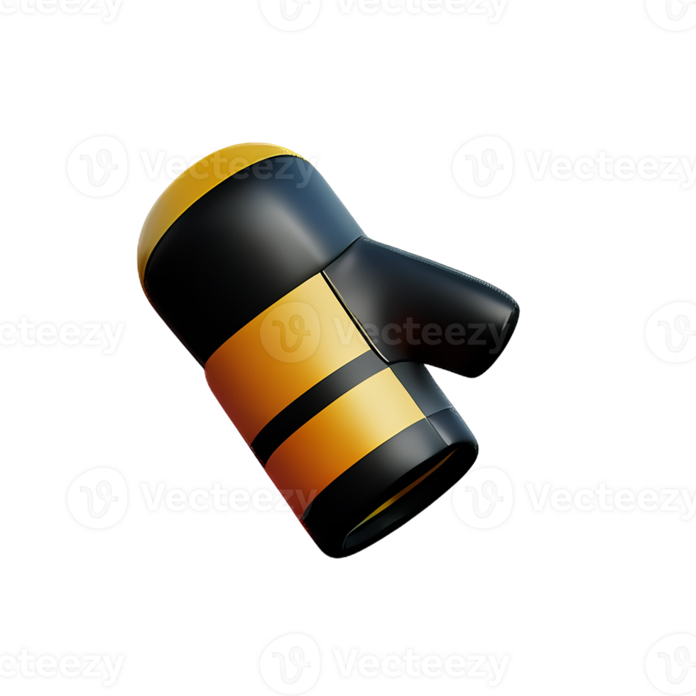 boxing gloves 3d rendering icon illustration png