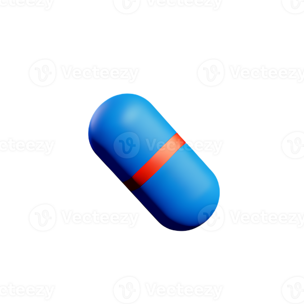 pills 3d rendering icon illustration png