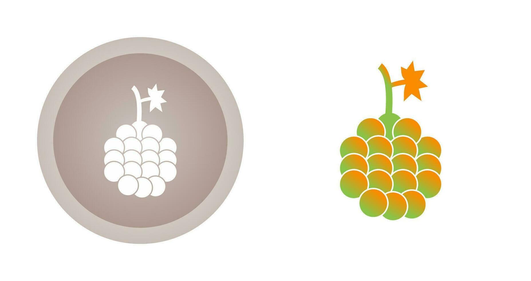 icono de vector de uvas