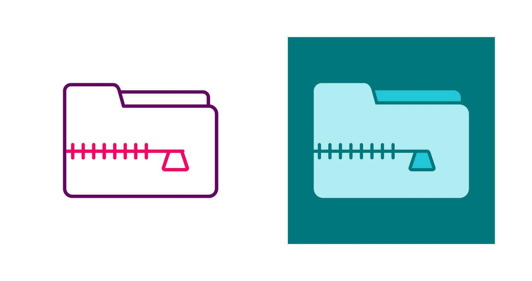 Zip File Vector Icon