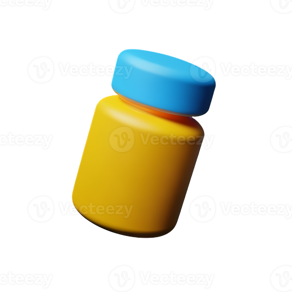 pills 3d rendering icon illustration png
