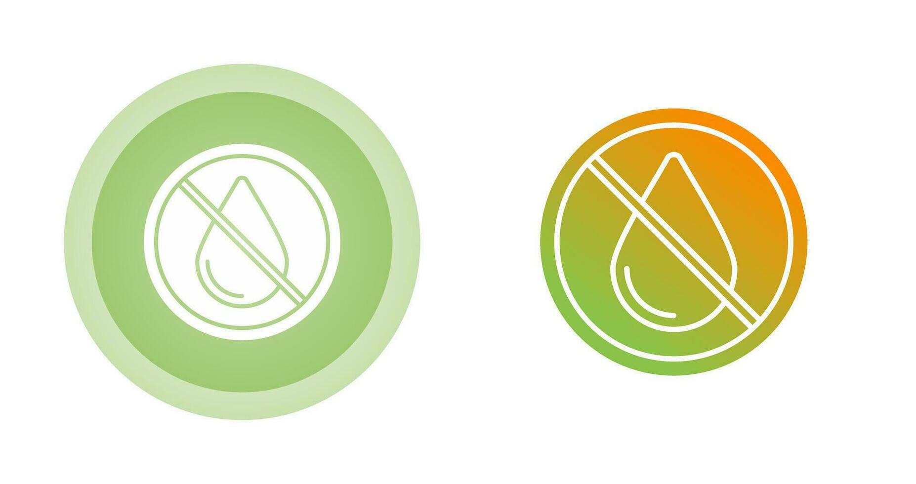 No Water Vector Icon