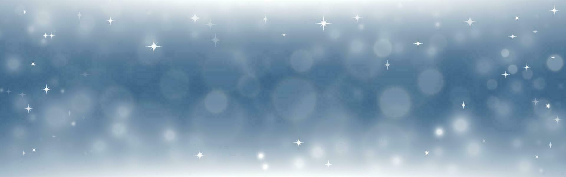 Christmas decoration with bokeh blurred with star in the winter vector