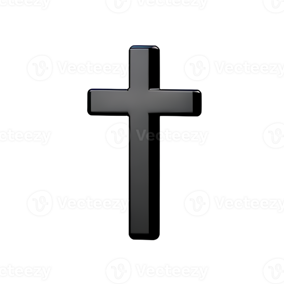 christian cross 3d rendering icon illustration png