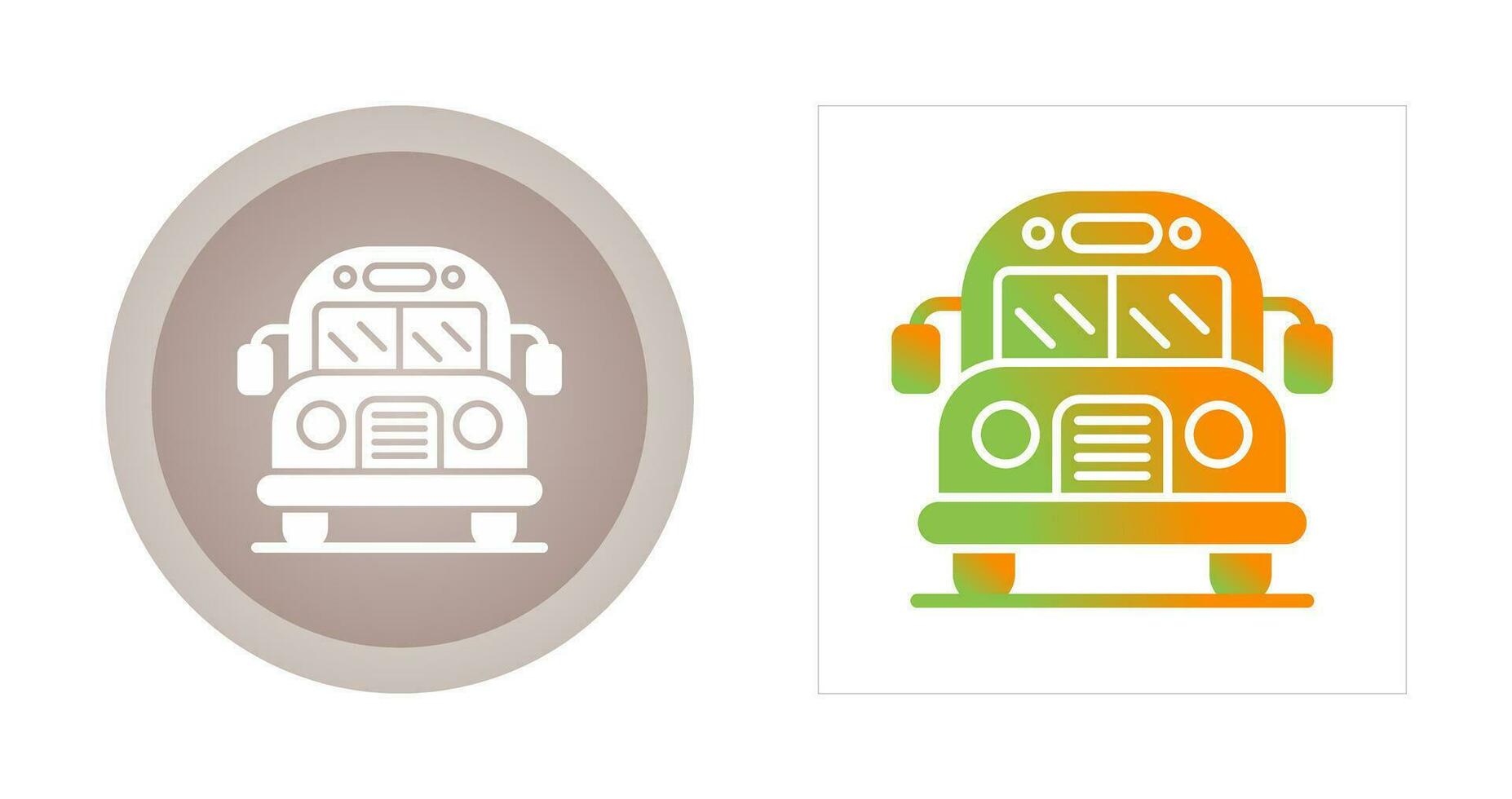 icono de vector de autobús escolar