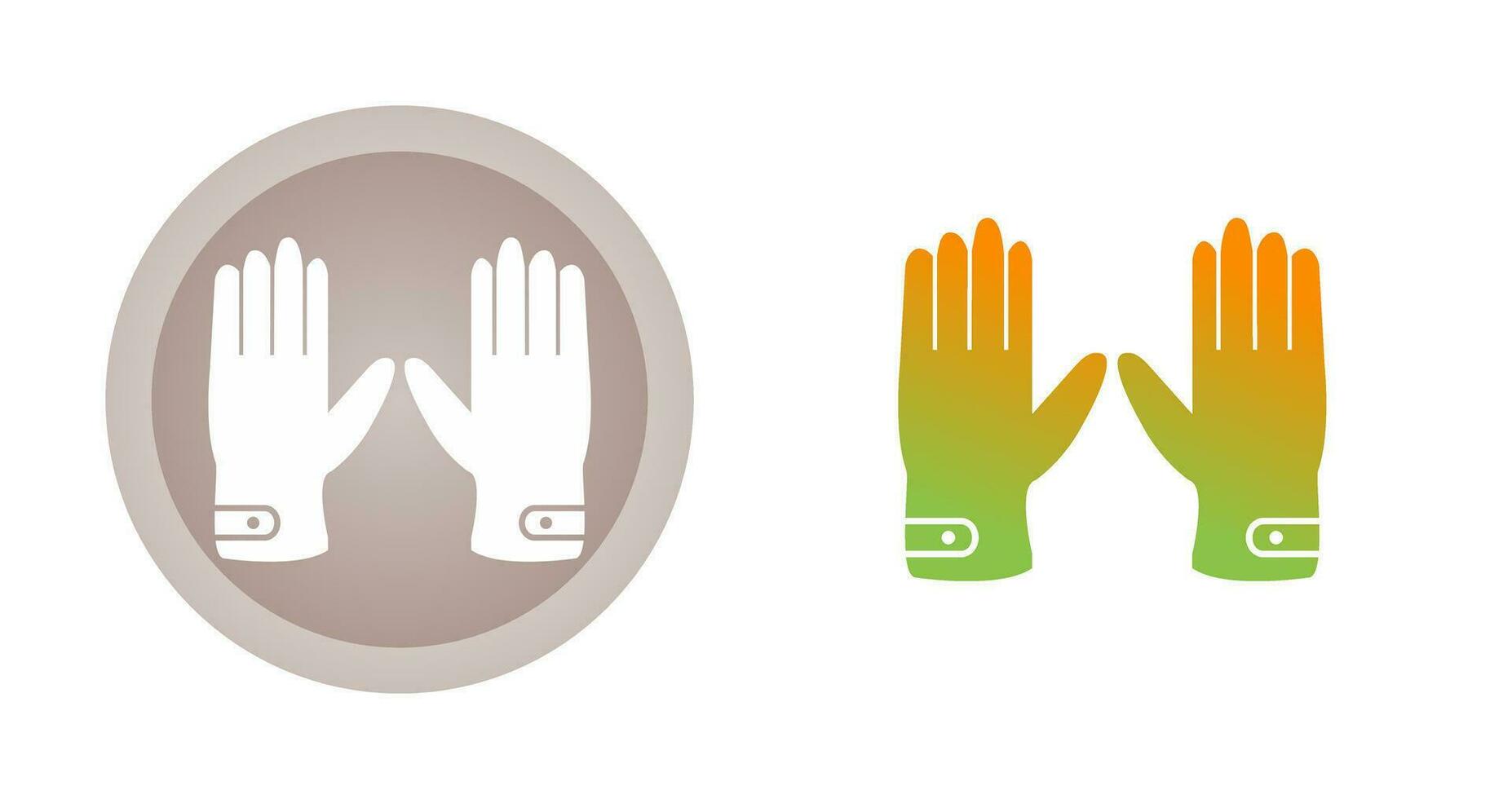 Leather Gloves Vector Icon