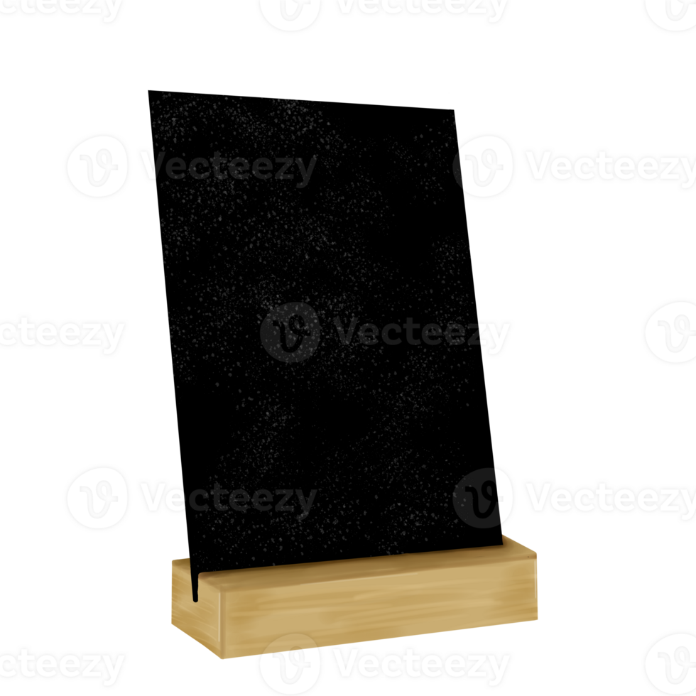 Wood chalkboard set for menu png